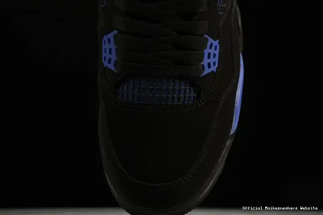 Official Maikesneakers Black Retro Jordan 4 CT8527-018 Game Royal 0617